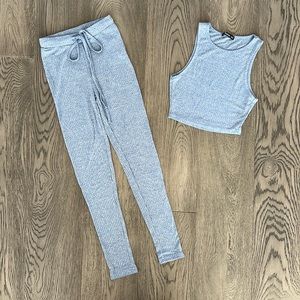 SHEIN Crop Top and Leggings Matching Set XXS